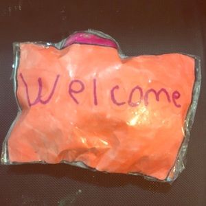 WELCOME SIGN PAPER SQUISHIE